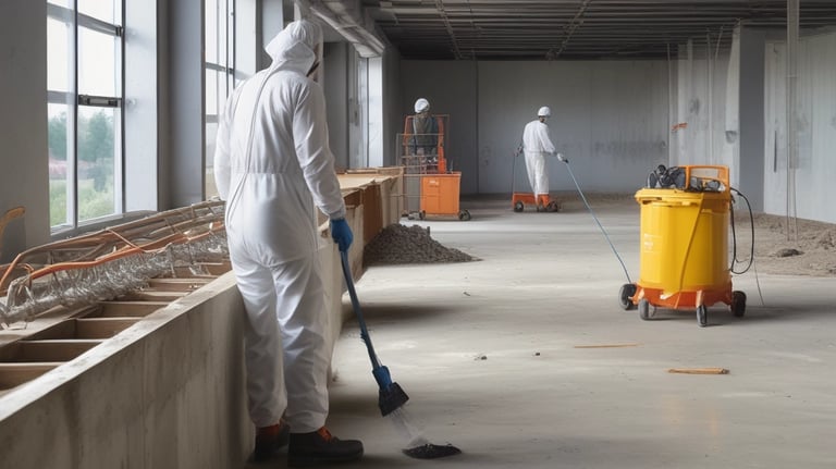 Clean parking lot with freshly painted lines and no debris