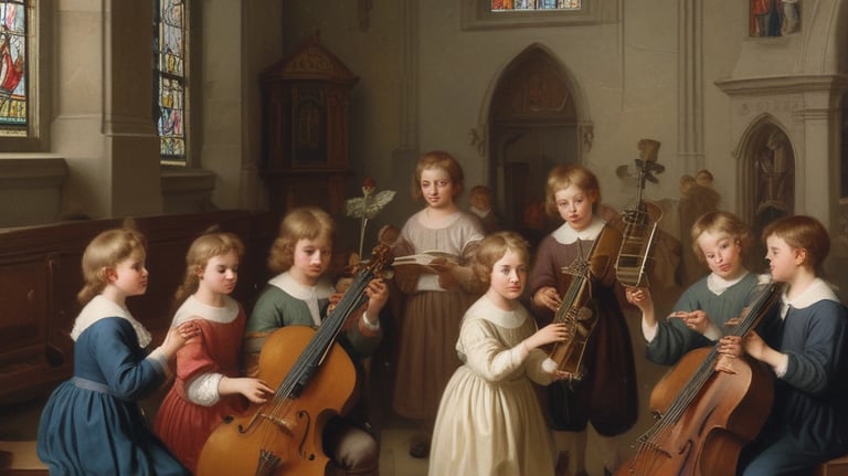 A curved facade covered in white latticework