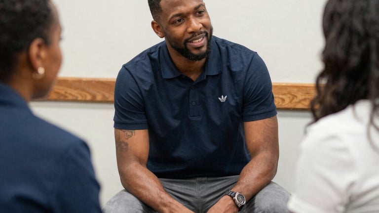 counseling between a mentor and a ministry leader.