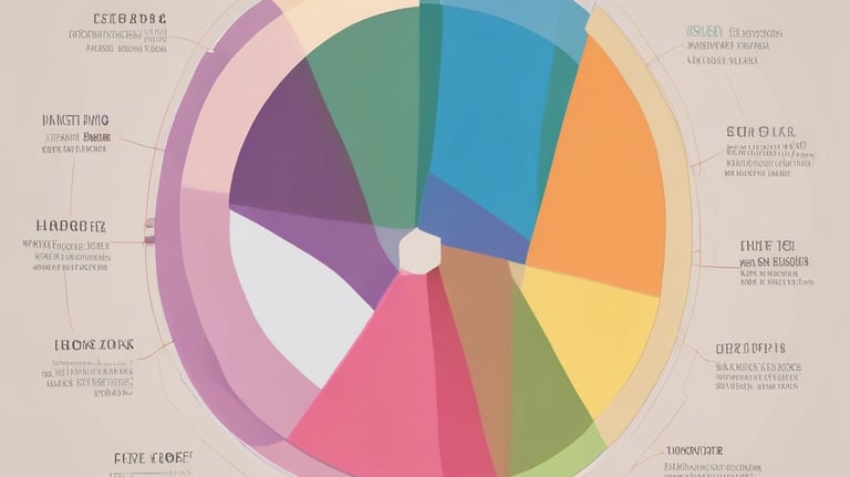 Minimalist teal budget pie chart glowing softly on charcoal gradient.