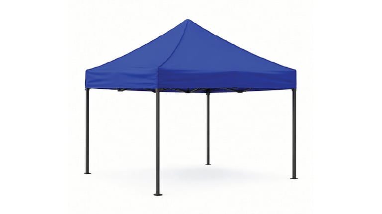 blue foldable pop-up tent
