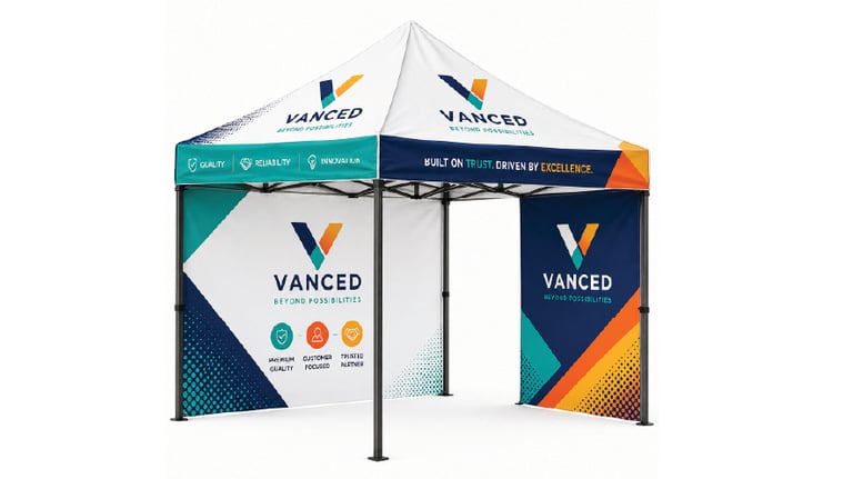 custom printing tent