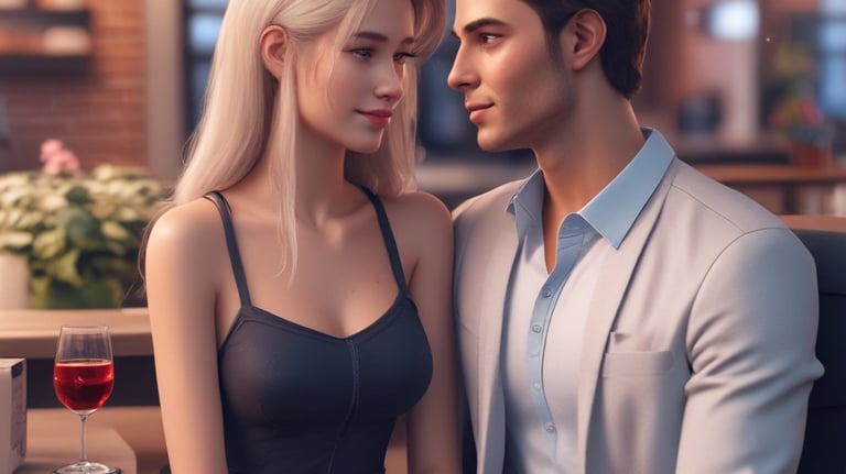 A curved facade covered in white latticework