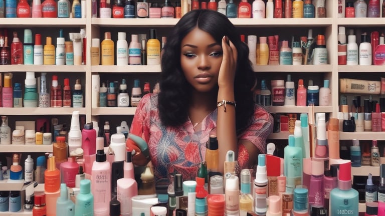 a couple of bottles of skin care sitting on top of a table