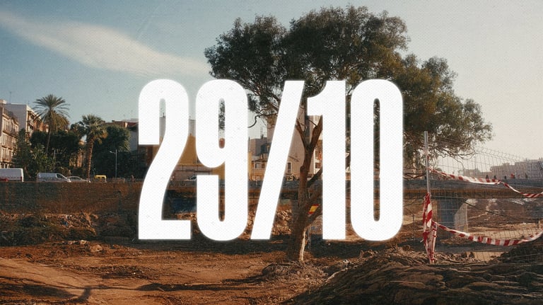 Cartel barranco Paiporta de un documental