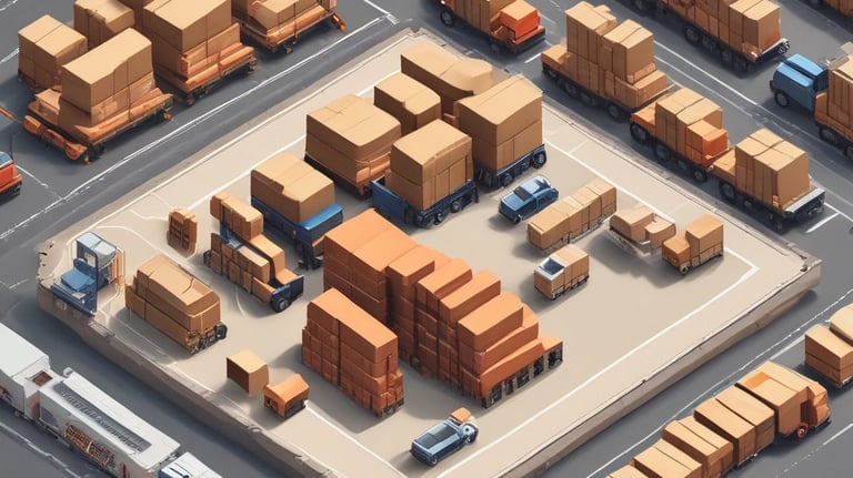 Transportation logistics team monitoring shipment routes on multiple screens