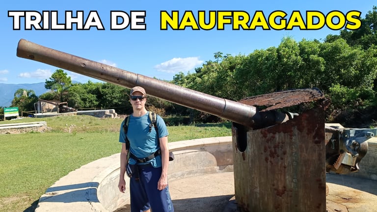 Trilha de Naufragados, Canhões