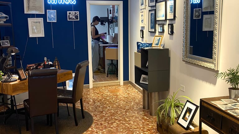 Obra terminada de diseño de interiores y gestión de proyecto en Venecia, Italia.