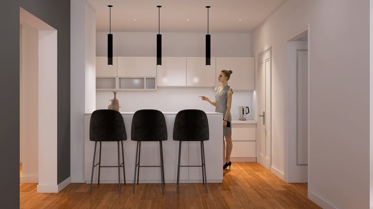 Diseño de Interiores Finalizado | Proyecto Casa Paroisienne | Studio Atípico