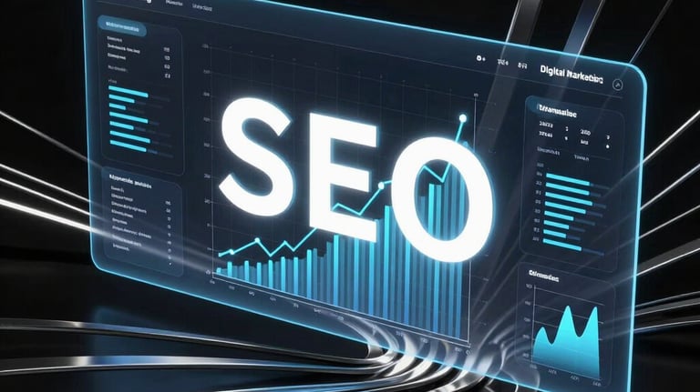 A graph showing increasing website traffic and engagement metrics.