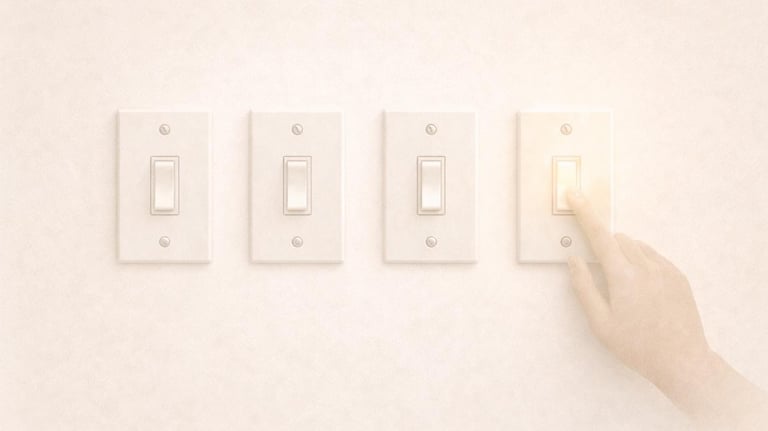 nintrerupatoare electrice in linie evoia de ordine + disconfortul imperfecțiunii
