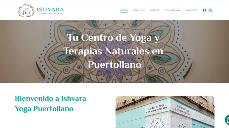 web centro de yoga Ishvara