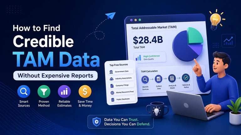 How to Find Credible TAM Data Without Expensive Reports