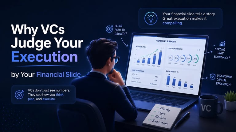 Why VCs Judge Your Execution by Your Financial Slide