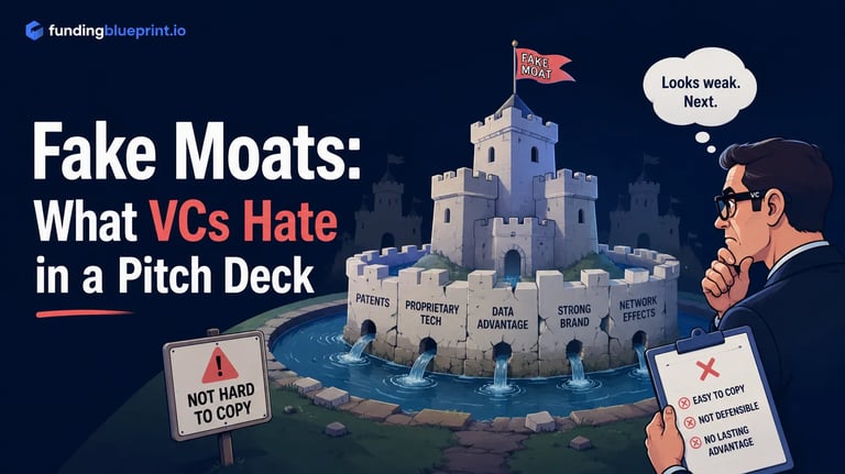 Fake Moats: What VCs Hate in a Pitch Deck