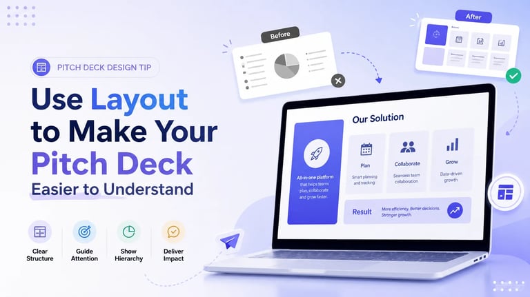 Use Layout to Make Your Pitch Deck Easier to Understand