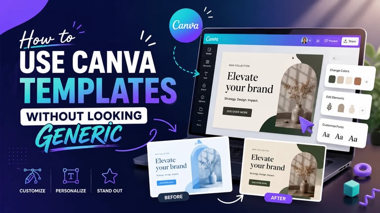 How to Use Canva Templates Without Looking Generic