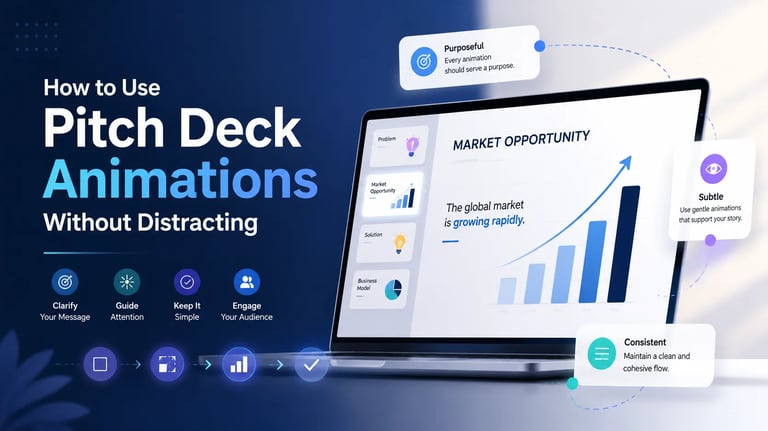 How to Use Pitch Deck Animations Without Distracting