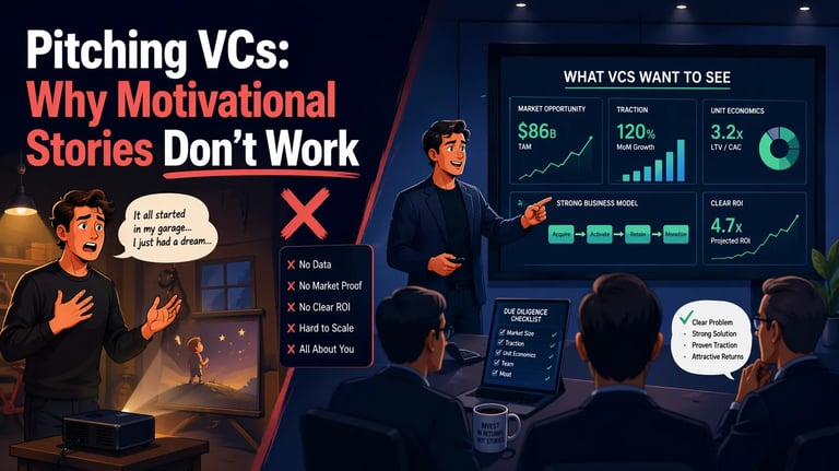 Pitching VCs: Why Motivational Stories Don't Work