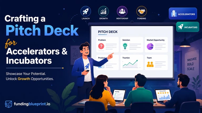 Crafting a Pitch Deck for Accelerators & Incubators