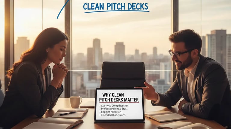 Why Clean Pitch Decks Lead to Longer Investor Conversations