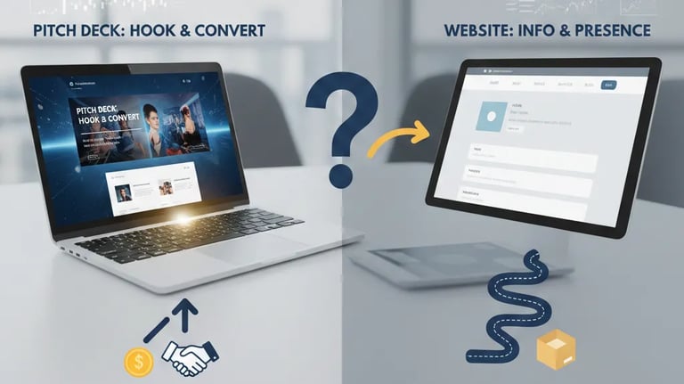 Why Pitch Decks Are More Important Than Your Website