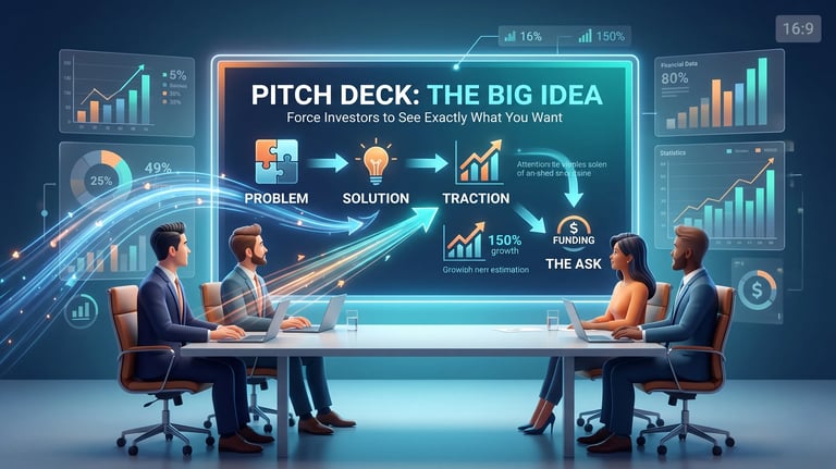 Pitch Deck Visual Hierarchy: Force Investors to See Exactly What You Want