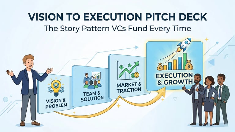 Vision to Execution Pitch Deck: The Story Pattern VCs Fund Every Time