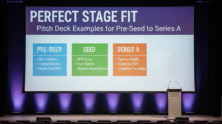 Perfect Stage Fit: Pitch Deck Examples for Pre-Seed to Series A