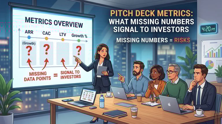 Pitch Deck Metrics: What Missing Numbers Signal to Investors