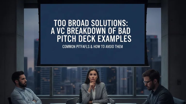 Too Broad Solutions: A VC Breakdown of Bad Pitch Deck Examples