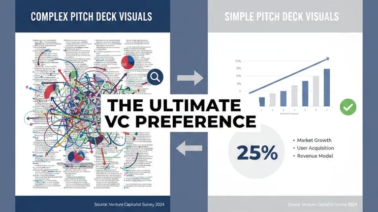 Complex vs Simple Pitch Deck Visuals: The Ultimate VC Preference