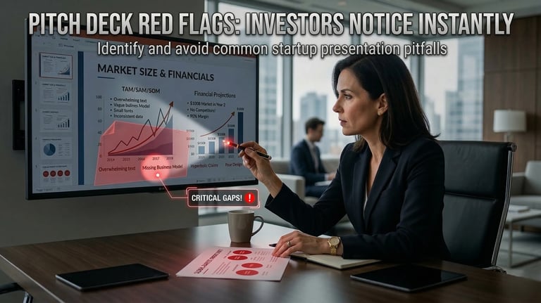 Pitch Deck Red Flags Investors Notice Instantly