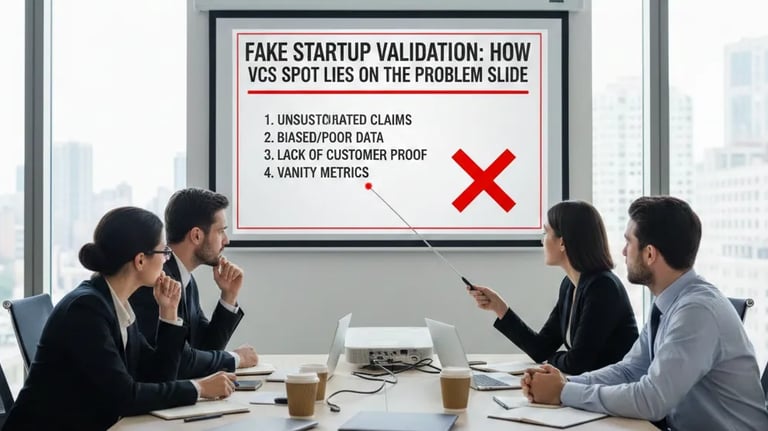 Fake Startup Validation: How VCs Spot Lies on the Problem Slide