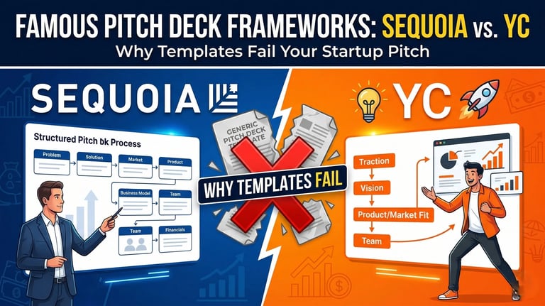 Famous Pitch Deck Frameworks: Why Templates Fail (Sequoia vs. YC)