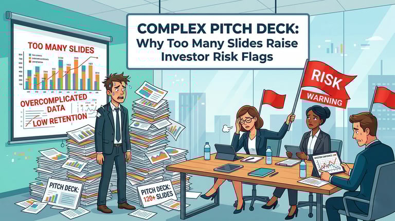Complex Pitch Deck: Why Too Many Slides Raise Investor Risk Flags