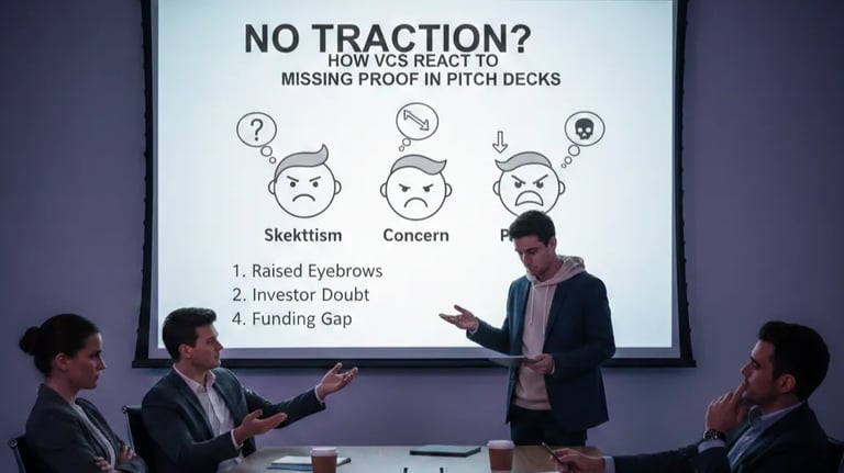 No Traction? How VCs React to Missing Proof in Pitch Decks