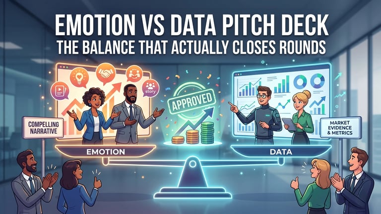 Emotion vs Data Pitch Deck: The Balance That Actually Closes Rounds