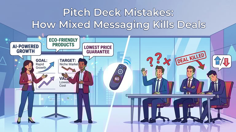Pitch Deck Mistakes: How Mixed Messaging Kills Deals