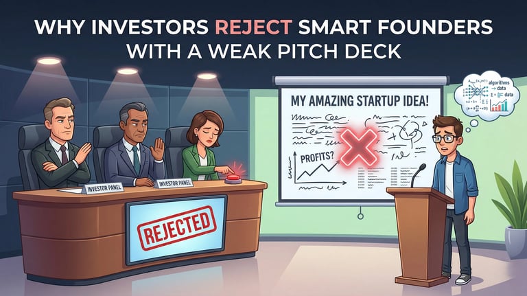 Why Investors Reject Smart Founders With a Weak Pitch Deck