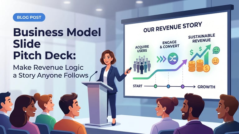 Business Model Slide Pitch Deck: Make Revenue Logic a Story Anyone Follows