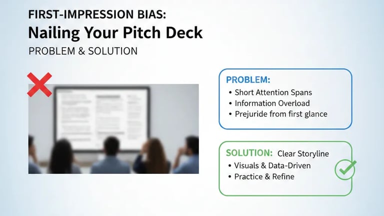 First-Impression Bias: Nailing Your Pitch Deck Problem and Solution
