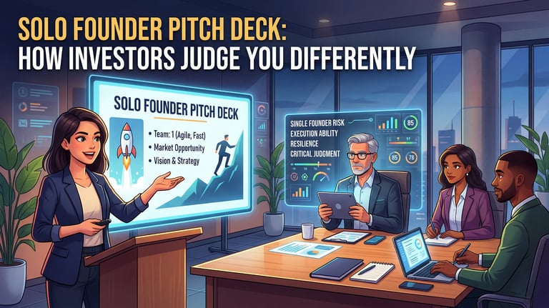 Solo Founder Pitch Deck: How Investors Judge You Differently