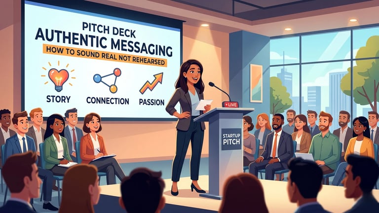 Pitch Deck Authentic Messaging: How to Sound Real Not Rehearsed