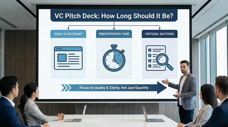 Presentation guide on ideal pitch deck length