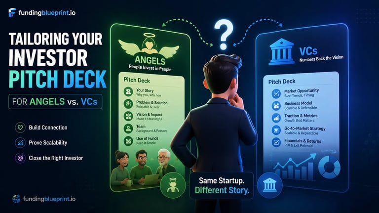 Tailoring Your Investor Pitch Deck for Angels vs. VCs
