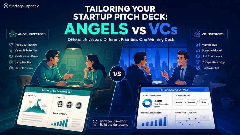 Tailoring Your Startup Pitch Deck Angels vs VCs