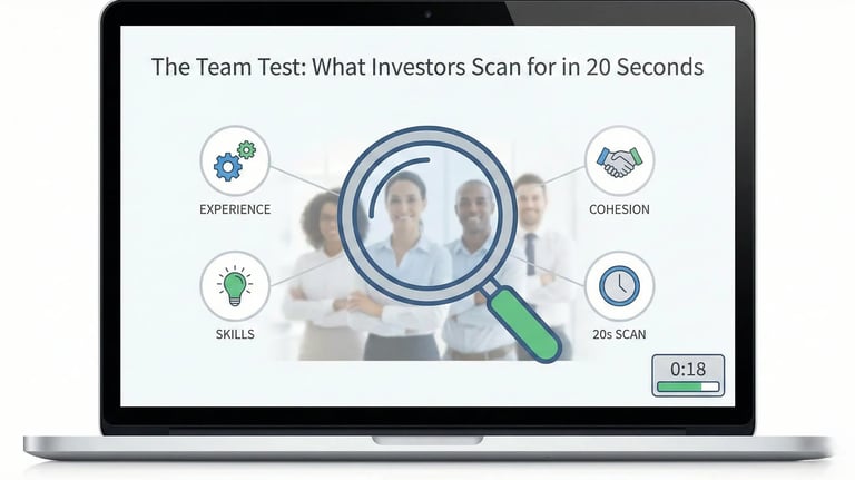 The Team Test What Investors Scan for in 20 Seconds