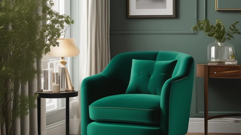 Artisan sewing a leather chair cover with precise hand stitching