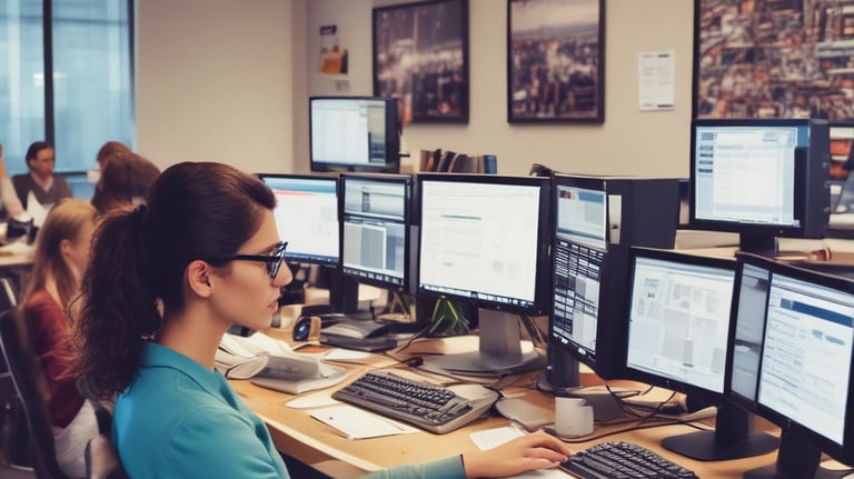 Close-up of software interface managing video automation tasks.
